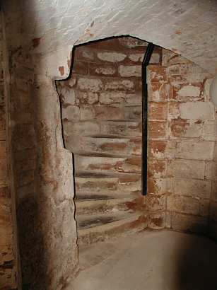 Spiral staircase inside the north west tower of St. Mary's Cathedral 2004