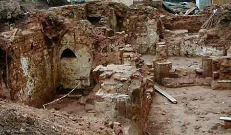 Excavations of the undercrofts of St. Mary's Priory 2001