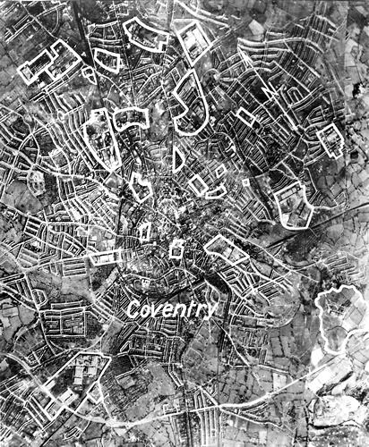 German reconnaissance map of Coventry