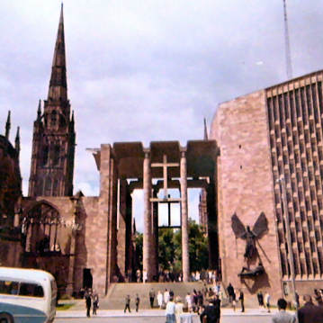 Entrance to the New St. Michael's Coventry Cathedral, June 1965