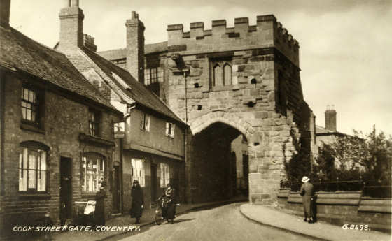 Cook St Gate after restoration in the 1930s