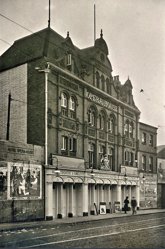 Opera House 1912 and Hales Street 2021