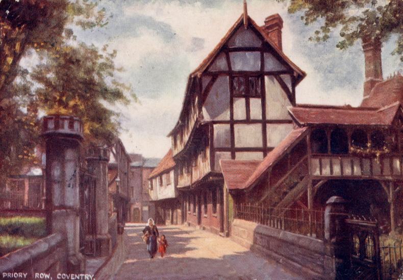 Priory Row around 1905 and 2015