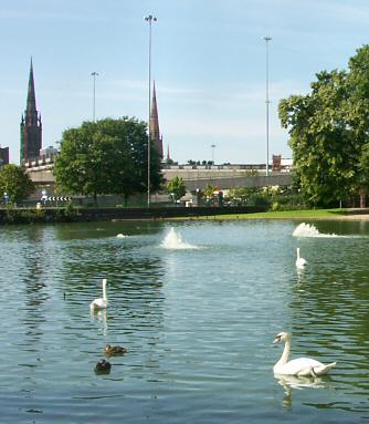 Spires from Swanswell Pool 2004