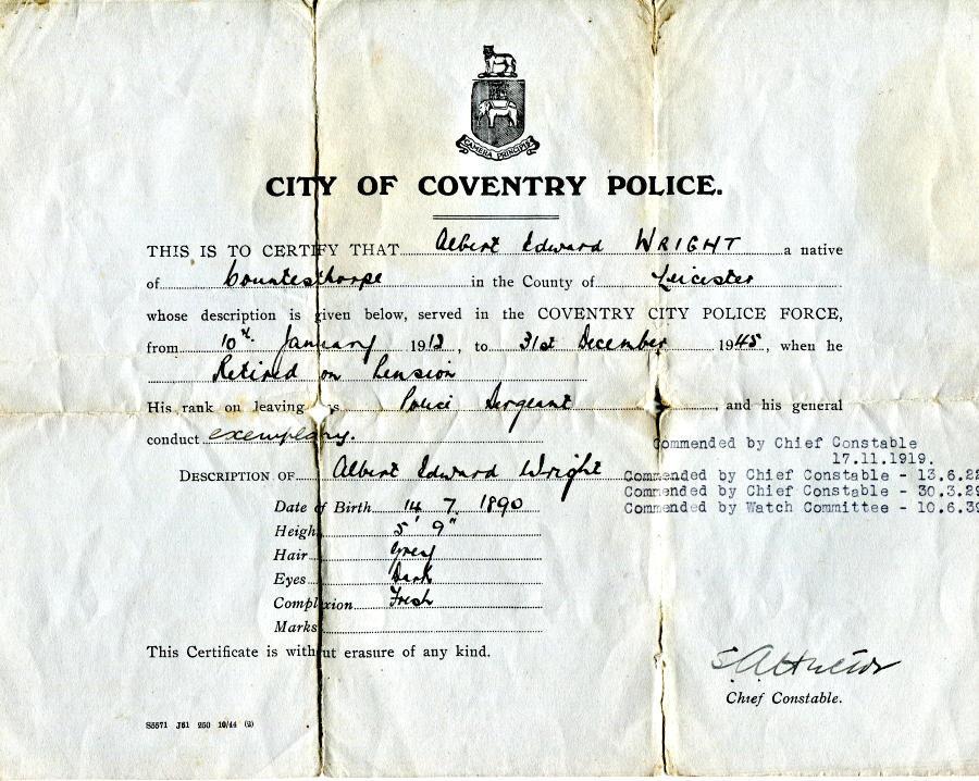 Police certificate