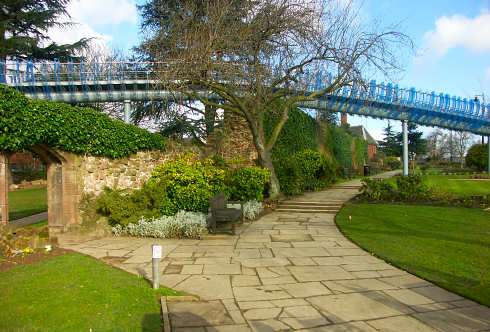 Part of the wall in Lady Herbert's garden