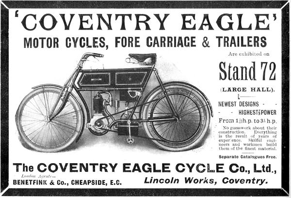 Coventry Eagle advert of 1903