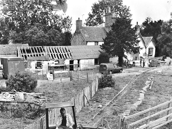 Vicarage undergoing restoration, 1992