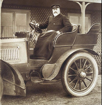 Edward VII in a Coventry-made Daimler