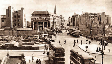 Looking across Broadgate in 1946.