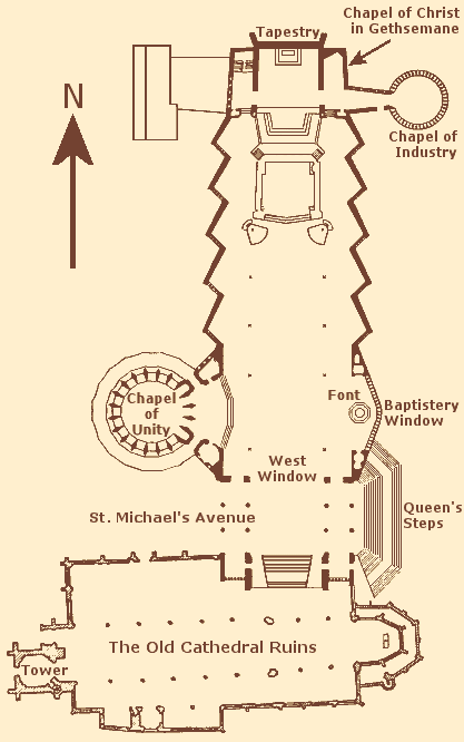 The Floor Plan of Coventry Cathedral
