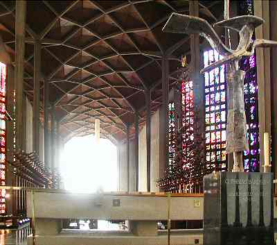 The Side windows viewed from the altar
