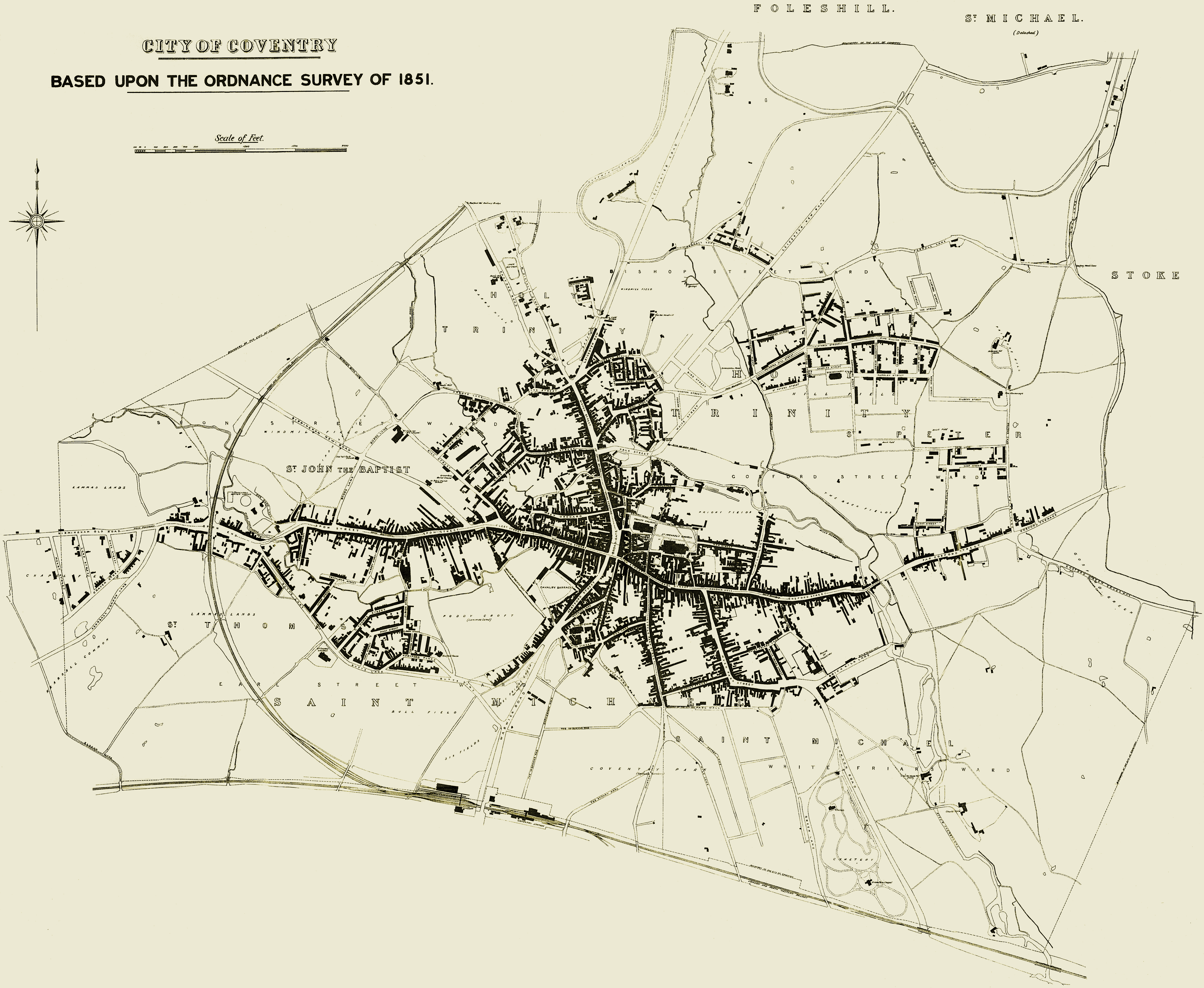 Historic Coventry - Scans of old maps