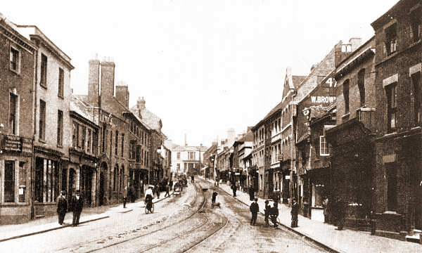Bishop Street in the early 1900s