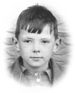 Brian as a lad during the war years