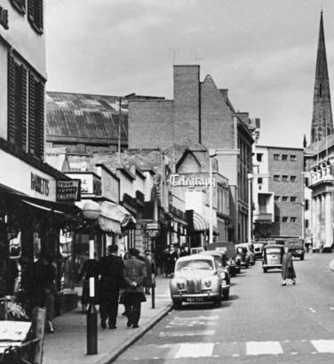 The Telegraph office in Hertford Street 1955