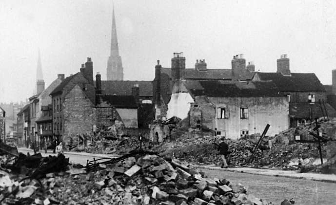 Little Park Street soon after the Blitz