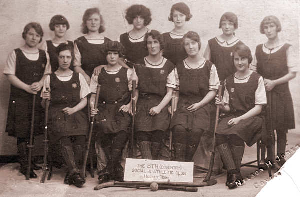 BTH (Coventry) Social & Athletic Club Hockey Team 1924-25