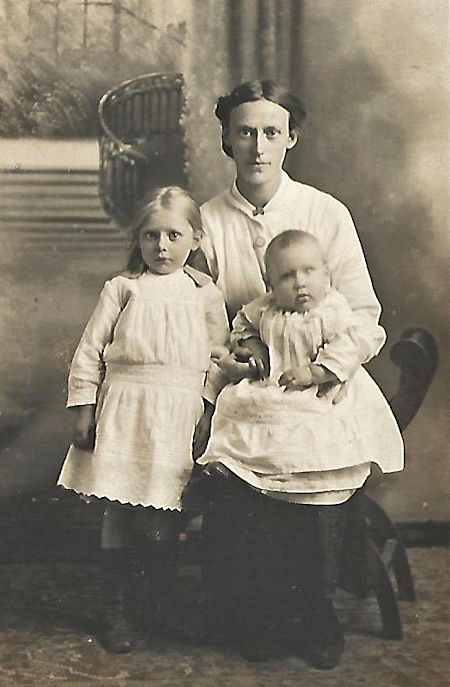 Mother with two children