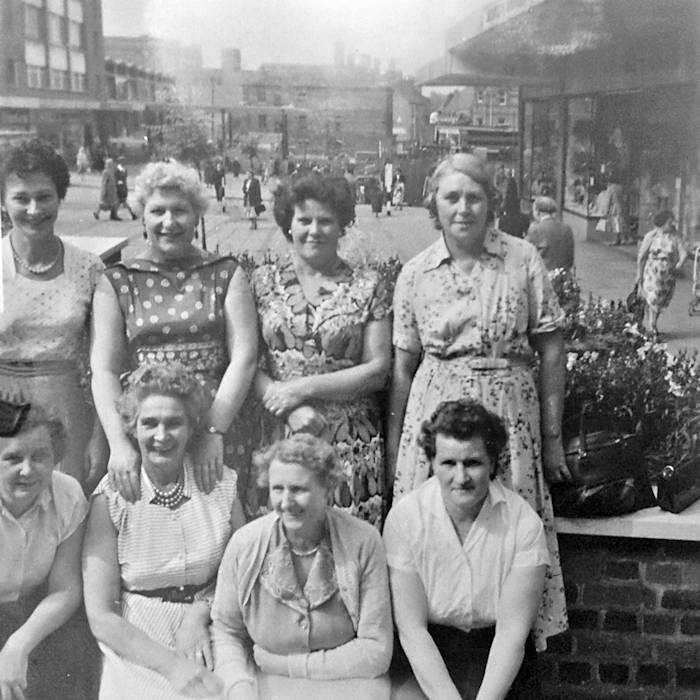 Ladies from the G.E.C. in the Precinct