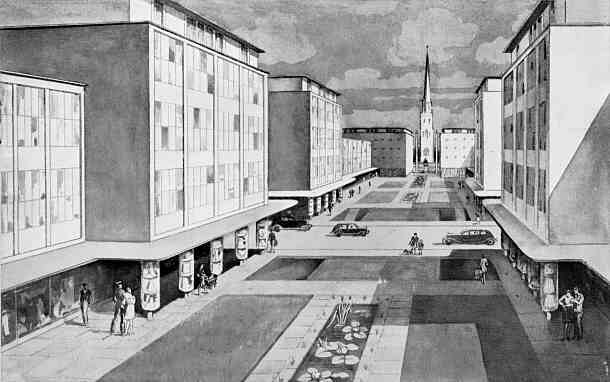 1945 artist's view of Precinct