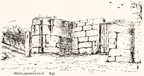 W. G. Fretton's sketch of the remains of Cheylesmore Gate in 1870