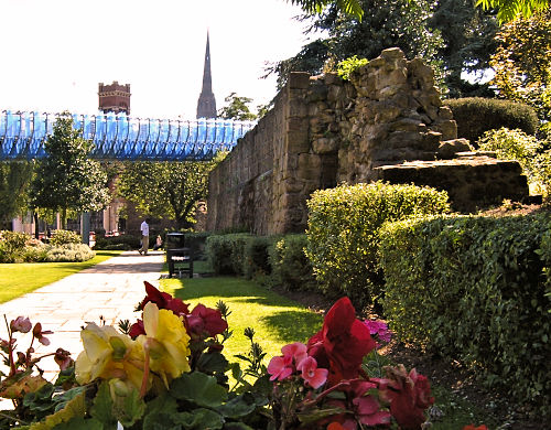 Part of the wall in Lady Herbert's garden