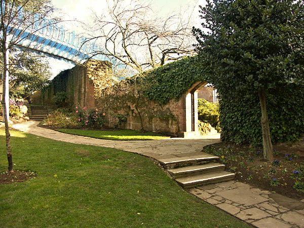 Wall on west side of Lady Herbert's garden